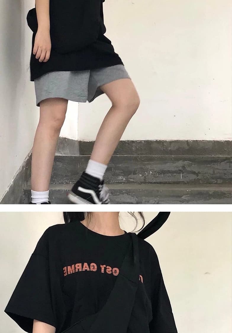 【レディース】スウェットパンツ スウェットパンツ シンプル快適ゆったりショート丈
