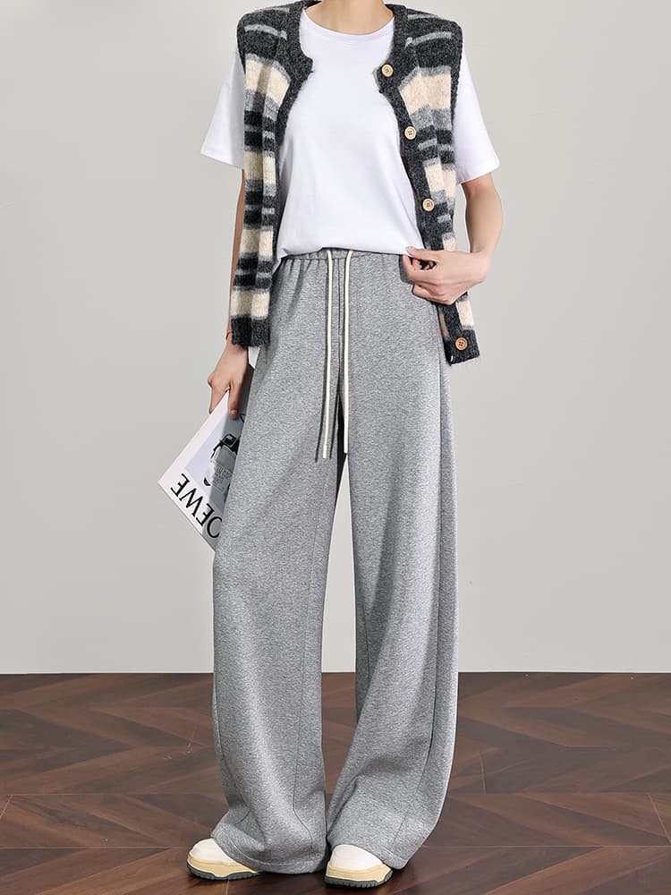 【レディース】スウェットパンツ スウェットパンツ リラックスワイドパンツ ゆったりシルエット