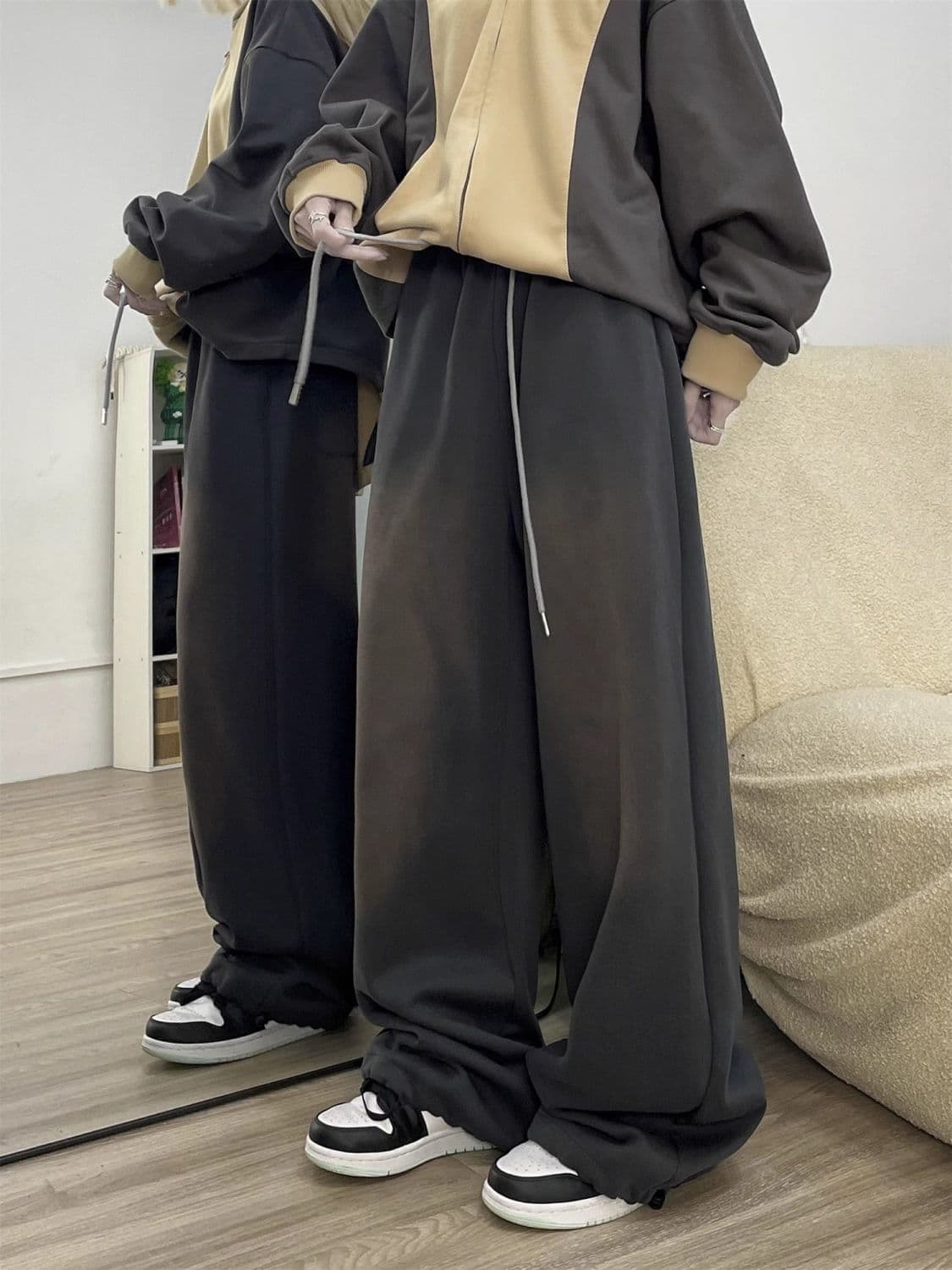 【レディース】スウェットパンツ ゆったりリラックス超ワイドパンツ