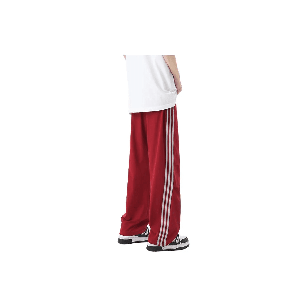 【メンズ】スウェットパンツ 三本線ゆったりスウェットパンツ